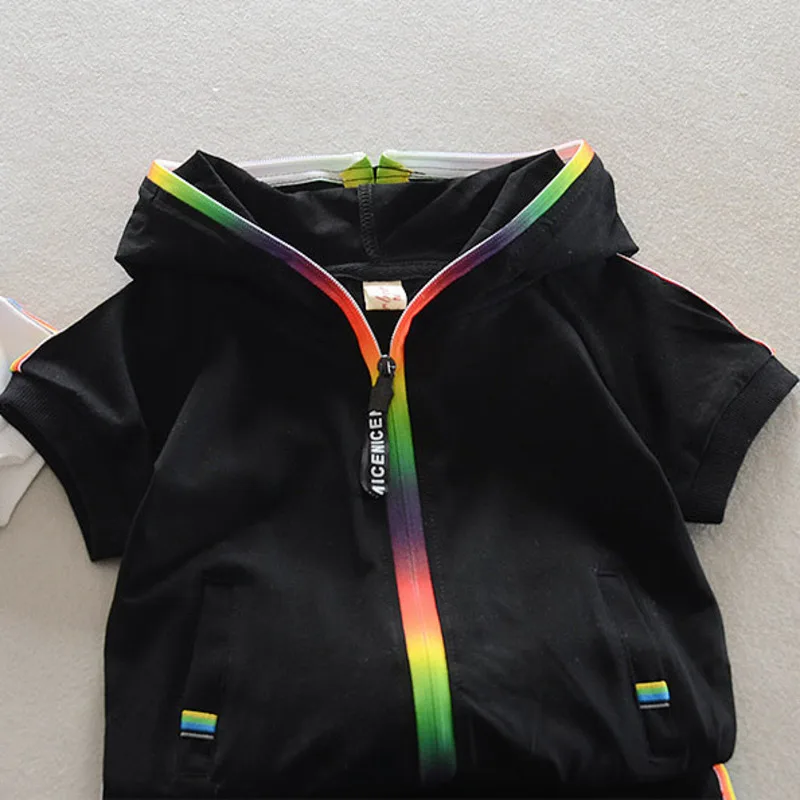 Conjunto veraniego infantil con sudadera y short – Estilo deportivo - imagen 4