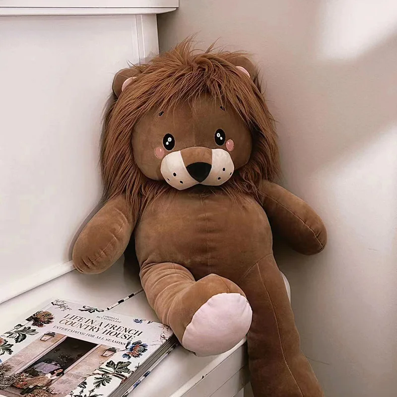 Peluche de león animado en felpa suave para cumpleaños - imagen 3