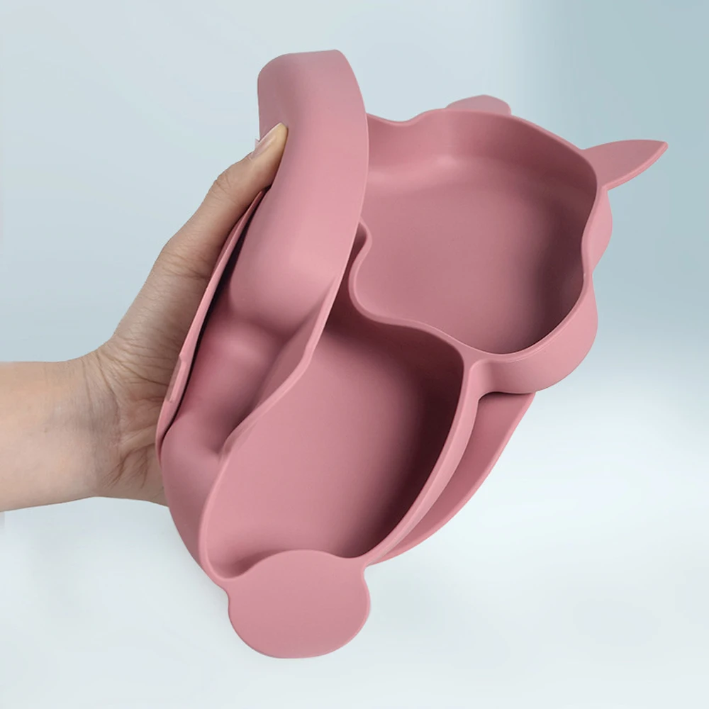 Set de alimentación para bebé: babero de silicona, plato con ventosa y cubiertos - imagen 5