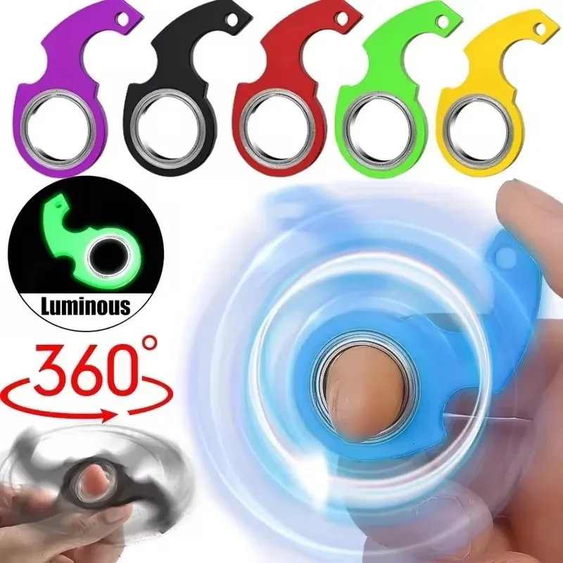 Juguete antiestrés spinner para niños con anillo y llavero