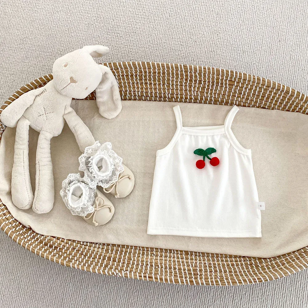 Conjunto bebé verano camisola lisa y bombachos con volantes frescos - imagen 2