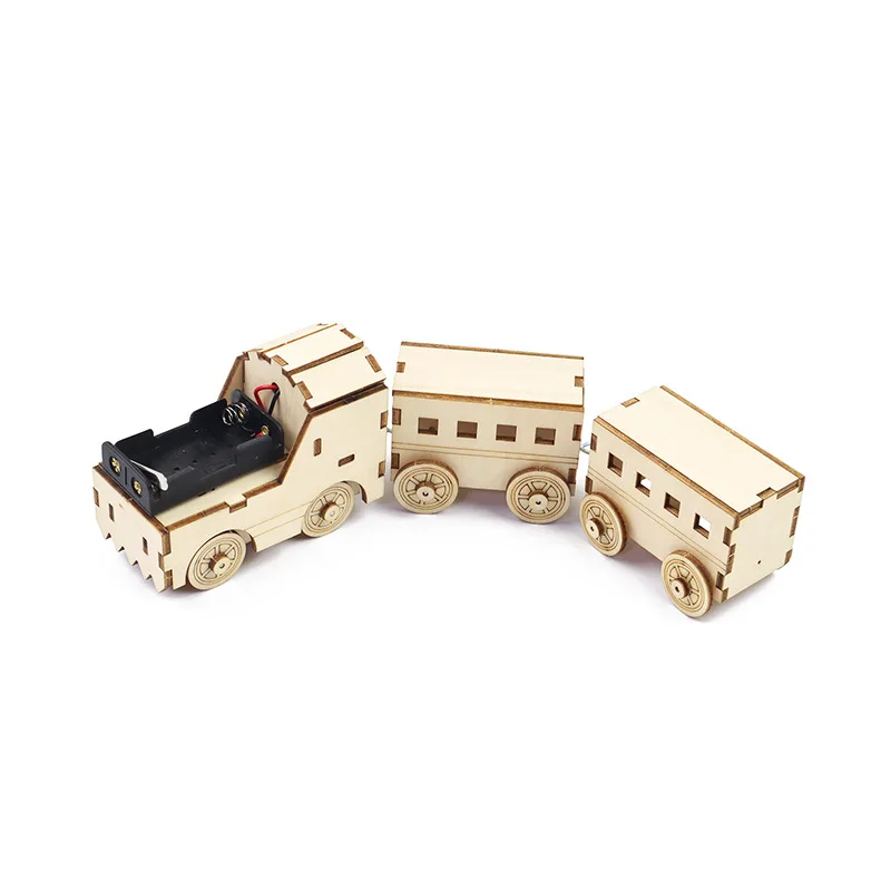 Tren eléctrico en montaje