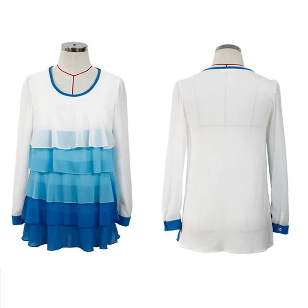 Blusa de lactancia manga larga con modal y chifón suave - imagen 4
