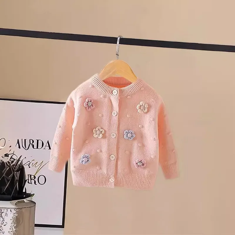 Cárdigan de punto para niña – suelto y suave primavera-otoño - imagen 5