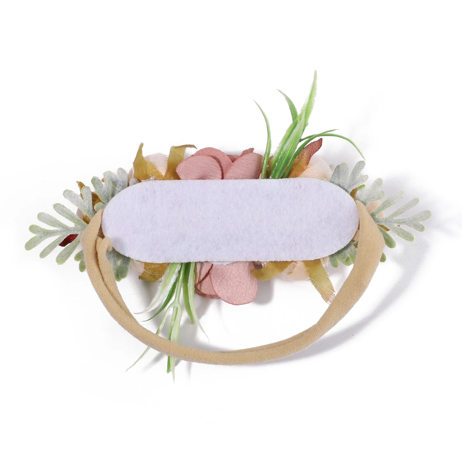 Diadema floral elástica para bebé y niña – Recién nacido - imagen 2
