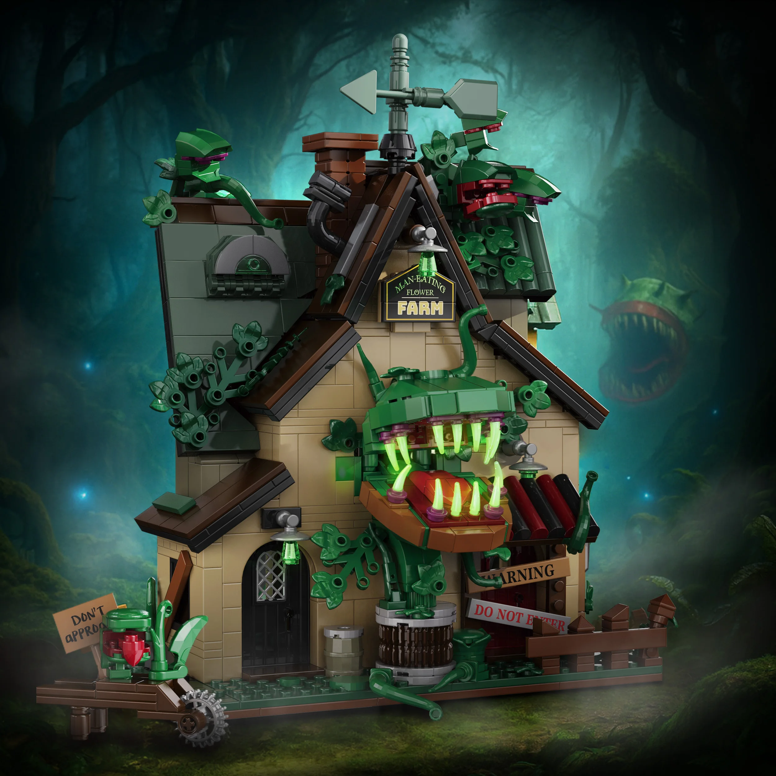 Bloques de construcción granja de plantas carnívoras para niños - imagen 3