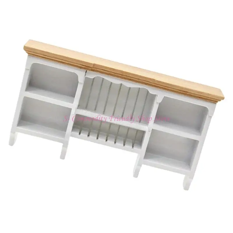 Cocina de juguete en miniatura con mueble de pared para muñecas - imagen 2