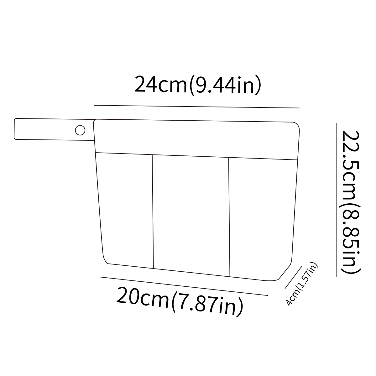 Bolsa impermeable para pañales de tela reutilizable con cremallera - imagen 3