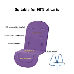 Cojín protector transpirable para cochecito de bebé – Universal y suave