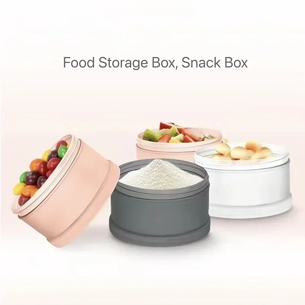 Dispensador portátil de leche en polvo para bebé con compartimentos - imagen 3