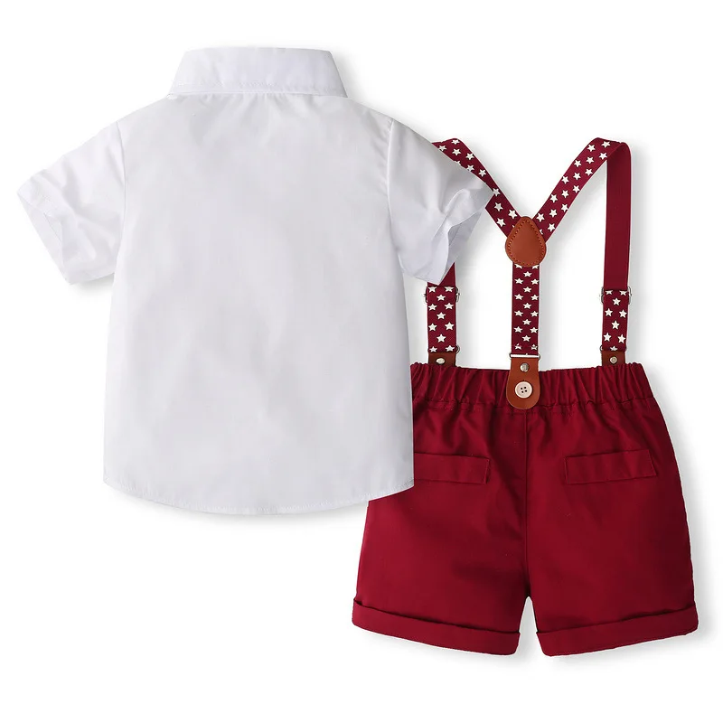 Conjunto de verano para niño pequeño con corbata de caballero - imagen 3