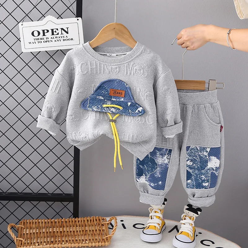 Conjunto de ropa de bebé niña primavera y otoño manga larga y pantalón