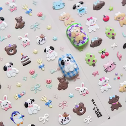 Pegatinas infantiles de animales de dibujos para manualidades