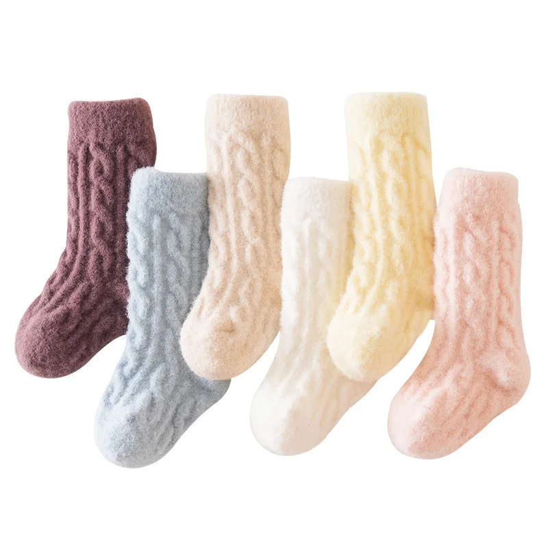 Calcetines de invierno terciopelo con forro polar para bebé 0-4 años - imagen 2