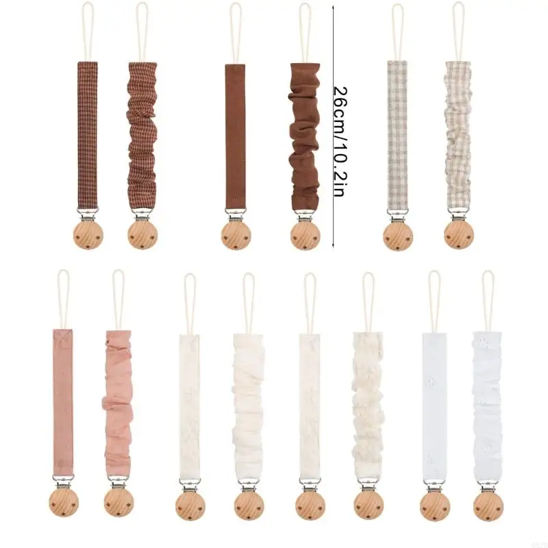 Portachupetes de algodón para bebés – Diseño elegante - imagen 2