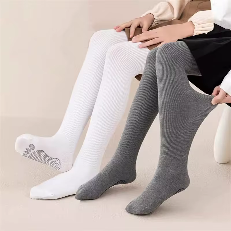 Mallas rayadas elásticas para niña – Pantimedias de punto para baile - imagen 2