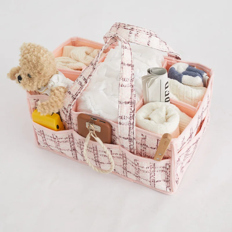 Bolsa de pañales para recién nacidos con organizador infantil portátil - imagen 5