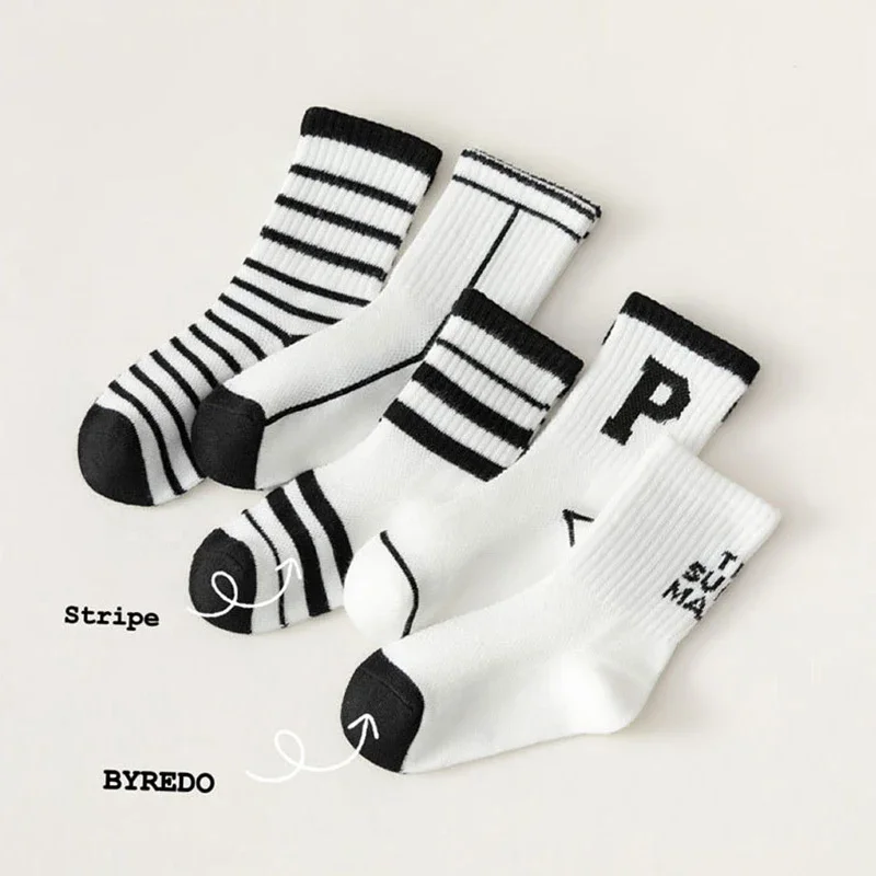 Calcetines largos de malla para bebé con letras – Tobilleras verano - imagen 2