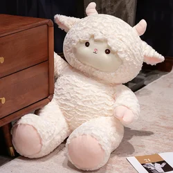 Peluche de oveja cordero blanco estilo tierno, suave y abrazable