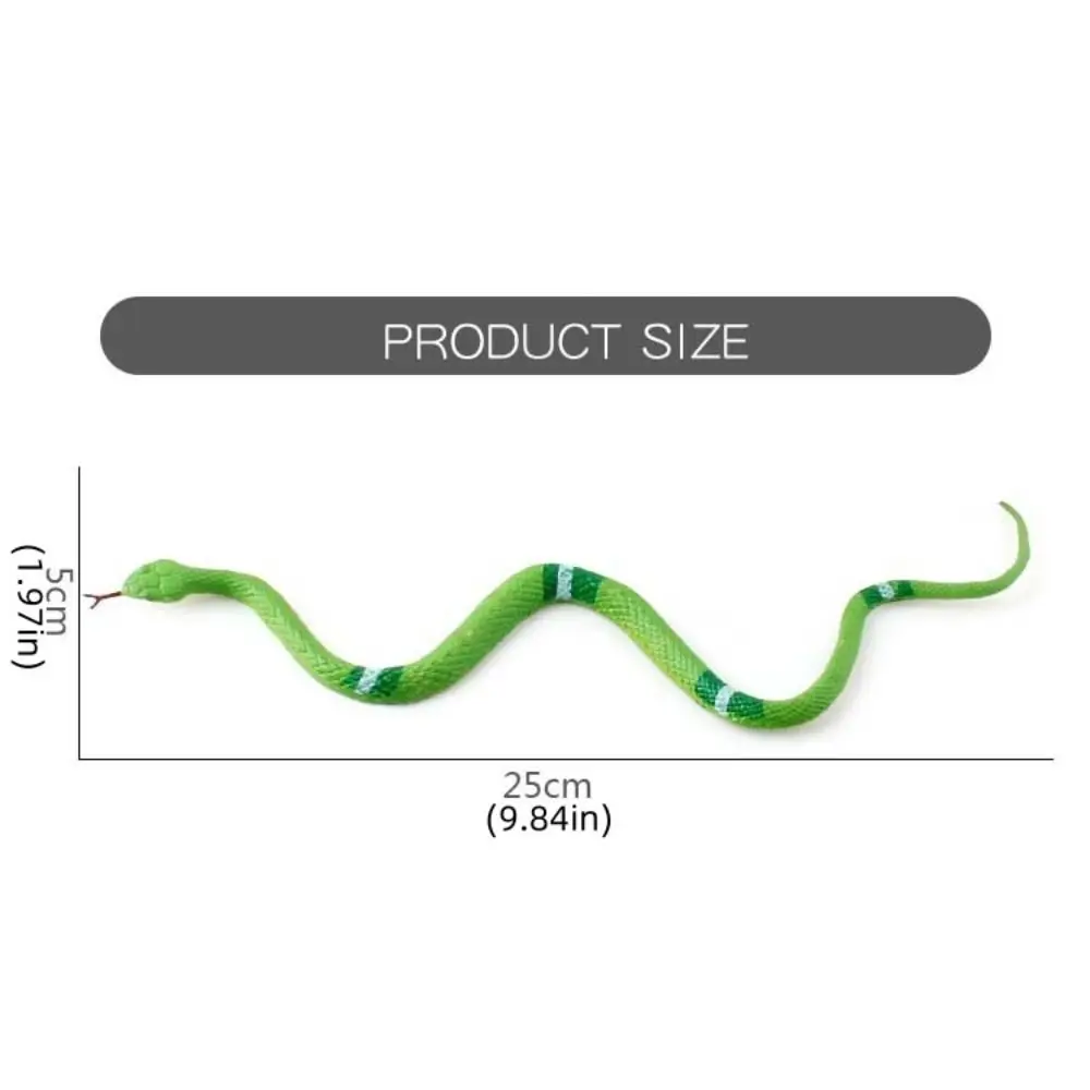 Serpiente sonajera de PVC realista para niño