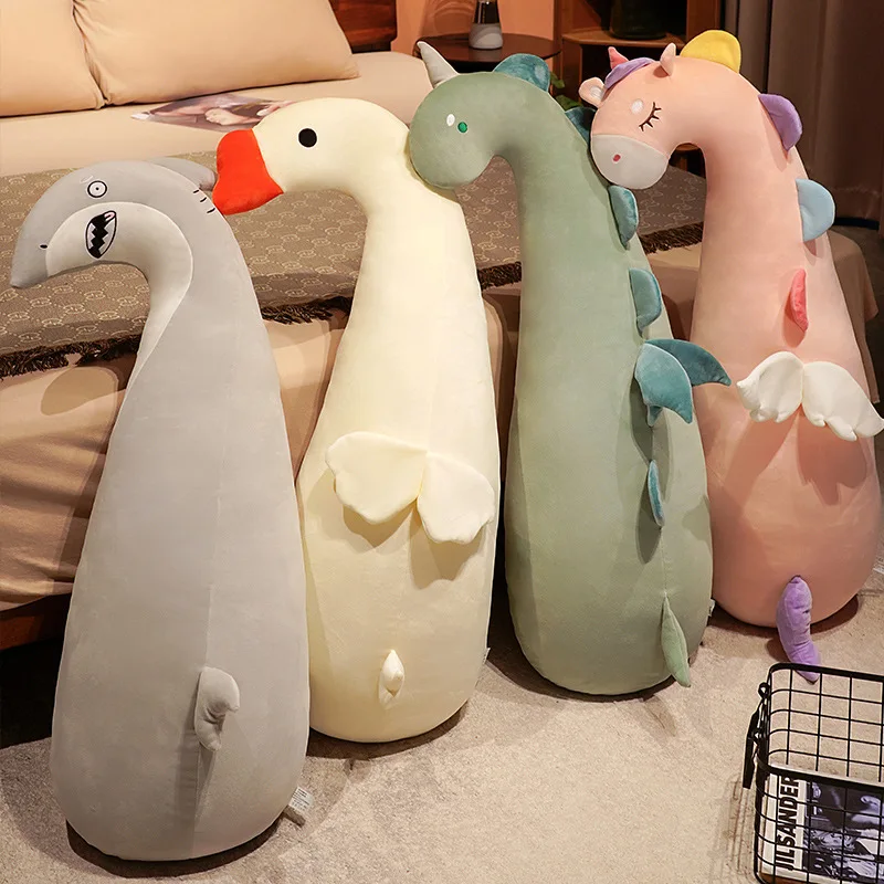 Almohada de felpa animal en forma de unicornio kawaii, lavable - imagen 3