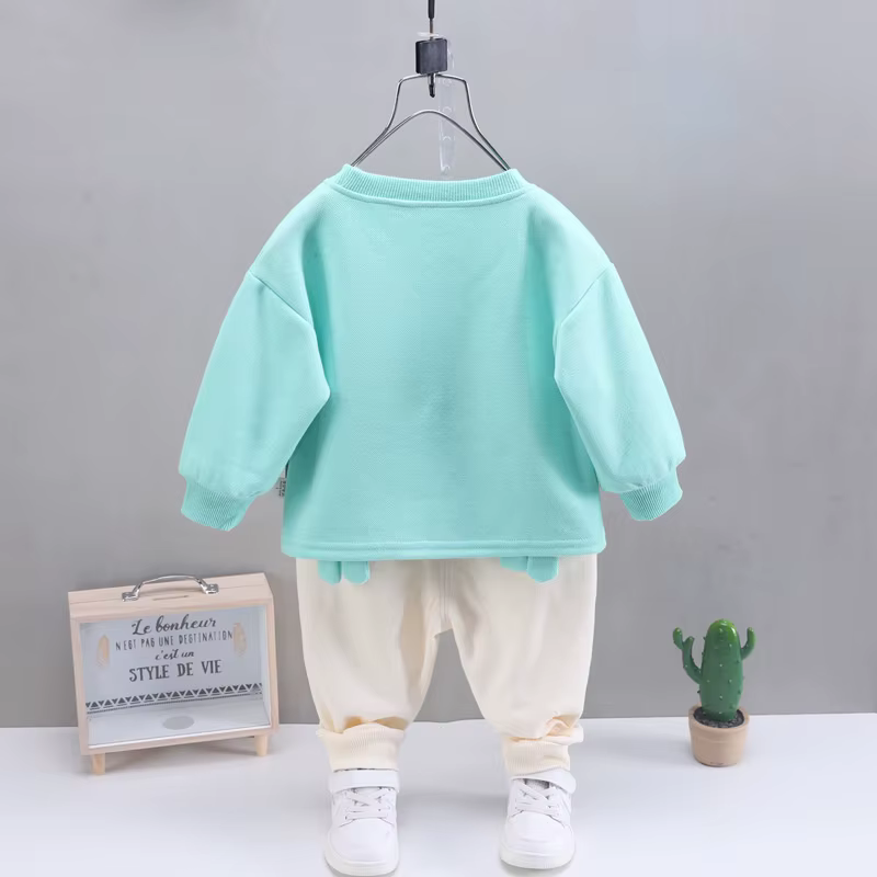Pijama de algodón para niños con camiseta y pantalón estampados - imagen 5