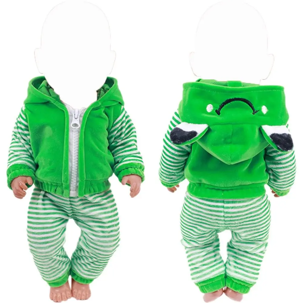 Conjunto de ropa para muñecas sudadera con capucha animal - imagen 4