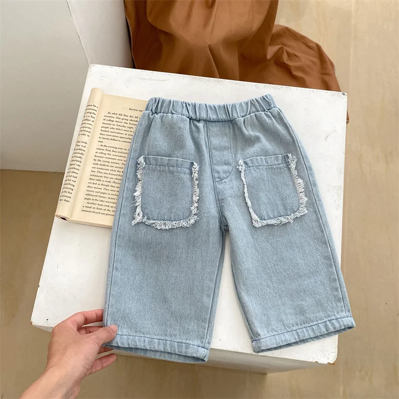 Vaqueros para bebé y niña - Pantalones casuales de primavera - imagen 2