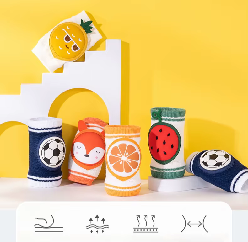 Rodilleras de malla transpirable con diseño infantil