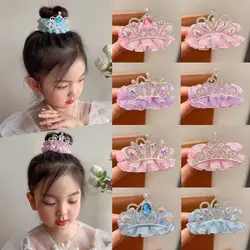 Horquilla de princesa con pedrería y gasa para coleta