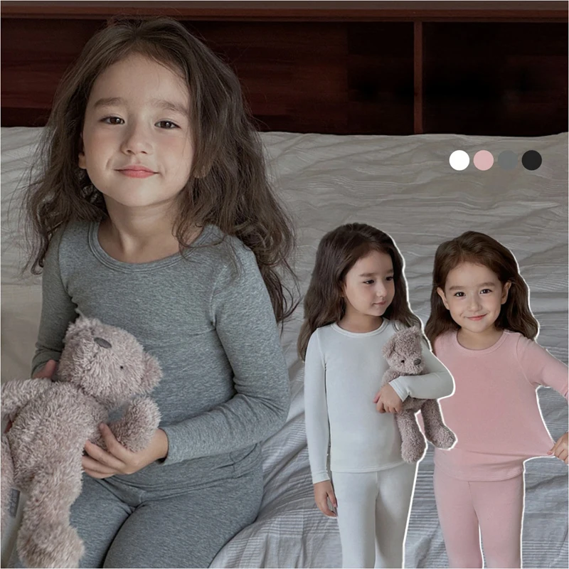 Ropa interior térmica infantil para otoño e invierno, niñas y niños - imagen 3