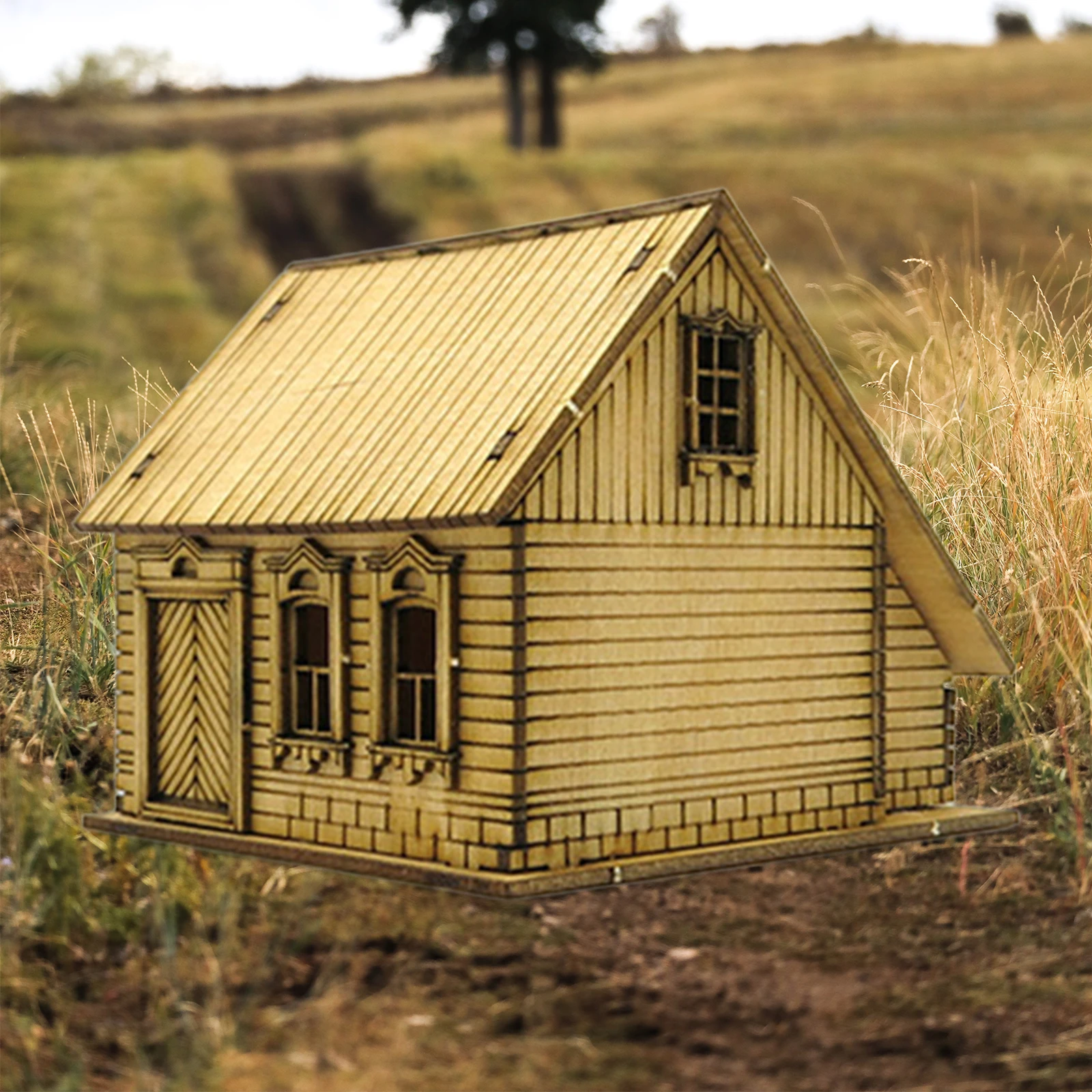 Casa de madera 3D para montar – Puzzle educativo creativo infantil - imagen 4