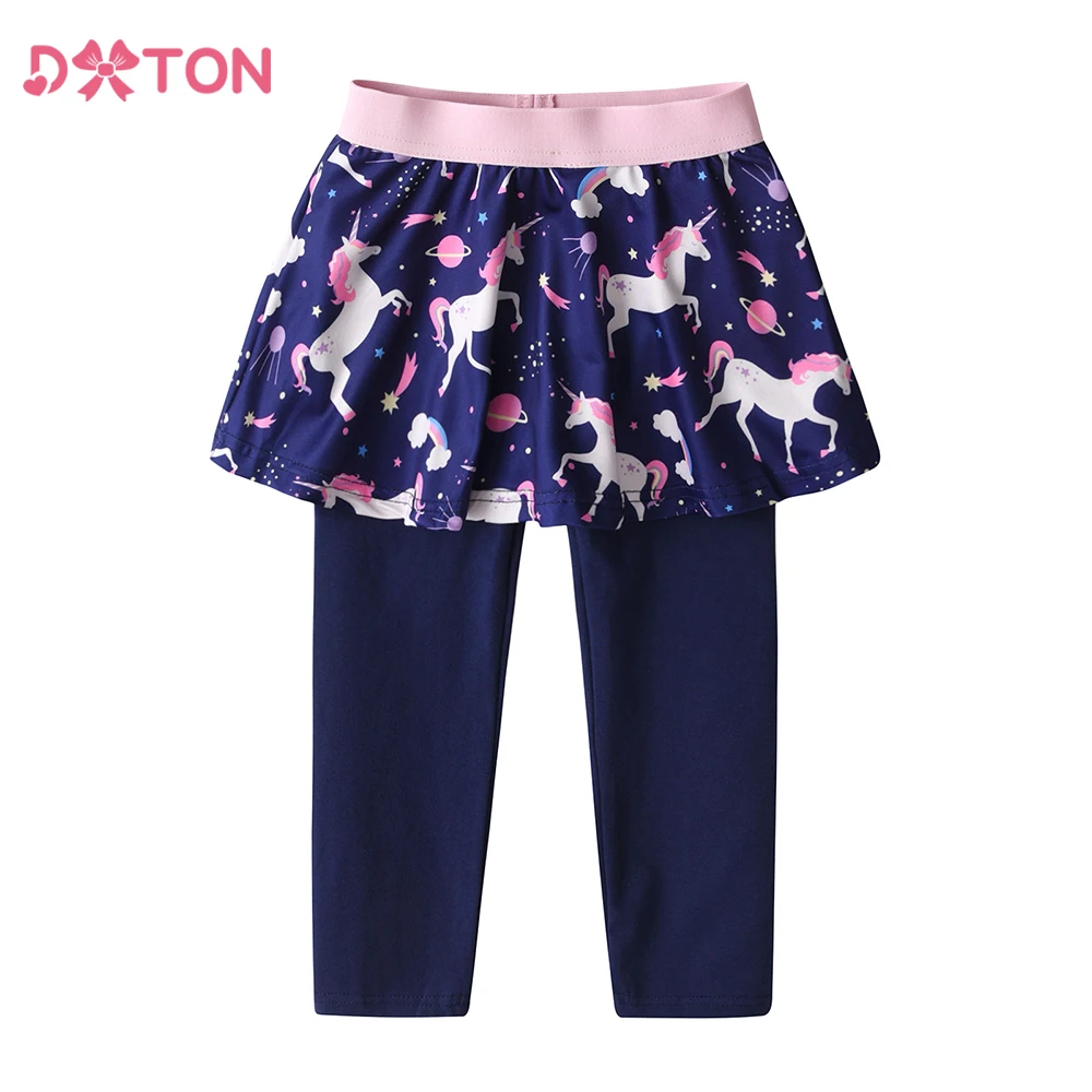 DXTON leggings con falda niña unicornio estilo dos piezas - imagen 5