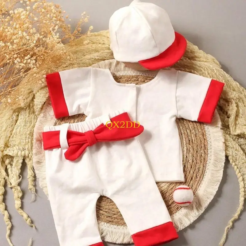 Disfraz de béisbol para bebé con accesorios de fotografía infantil - imagen 4