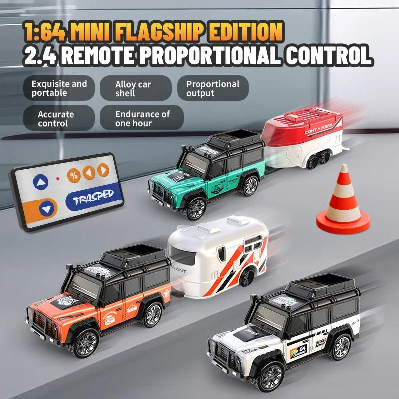 Coche RC teledirigido de aleación SUV todoterreno infantil con deriva - imagen 4