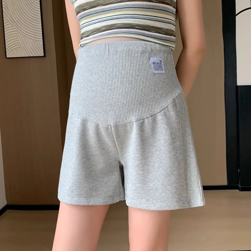 Pantalones cortos de maternidad de verano con ajuste para el vientre - imagen 2