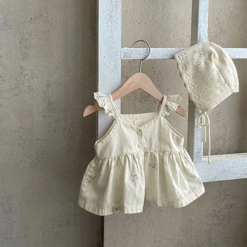 MILANCEL Vestido verano niña – Algodón con volantes - imagen 5