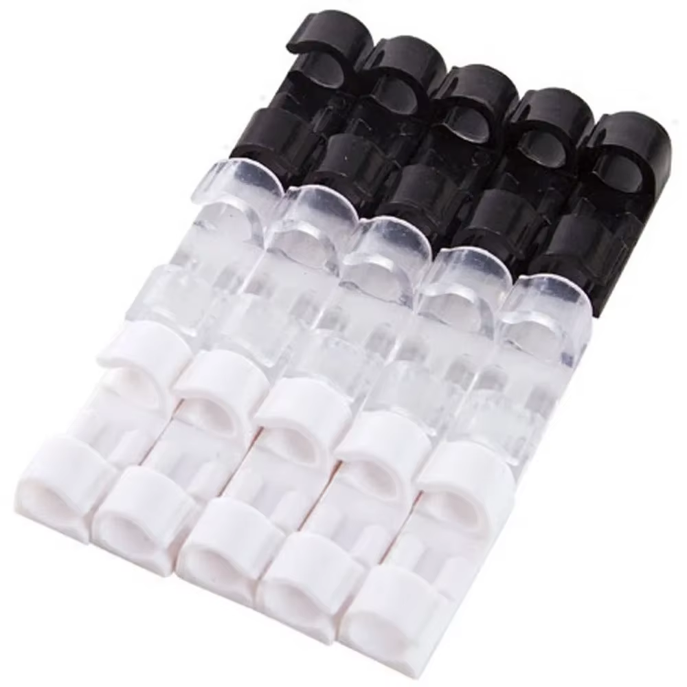 Pack de 20 clips organizadores de cables ABS - imagen 5