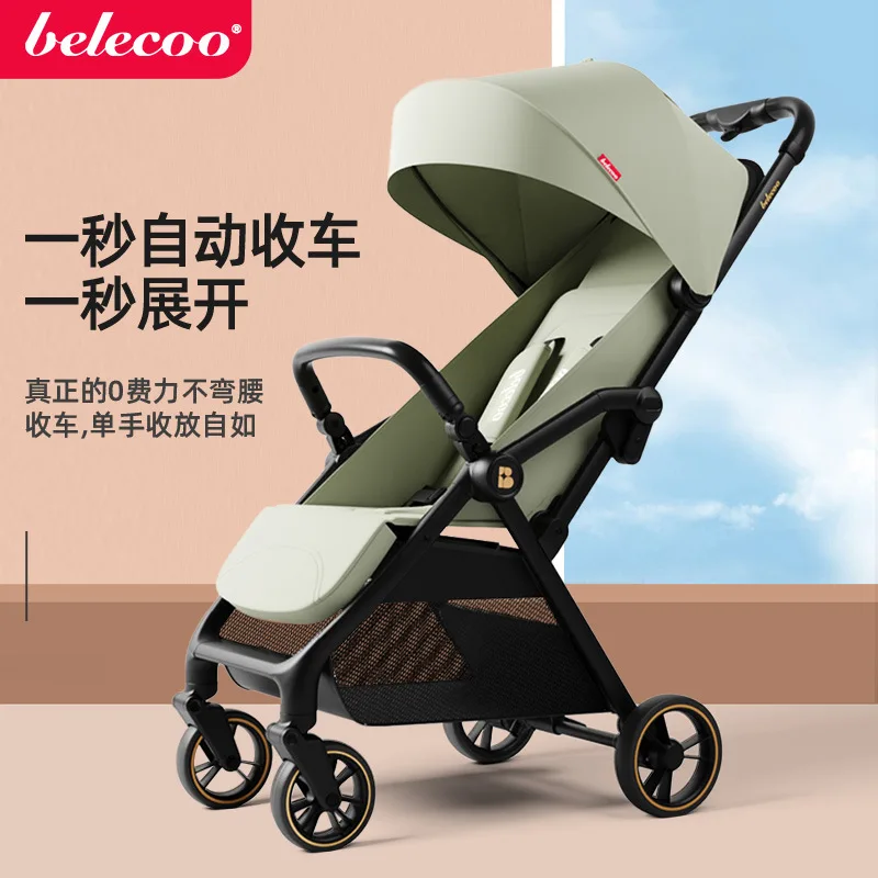 Coche de paseo ligero reclinable con plegado automático - imagen 3