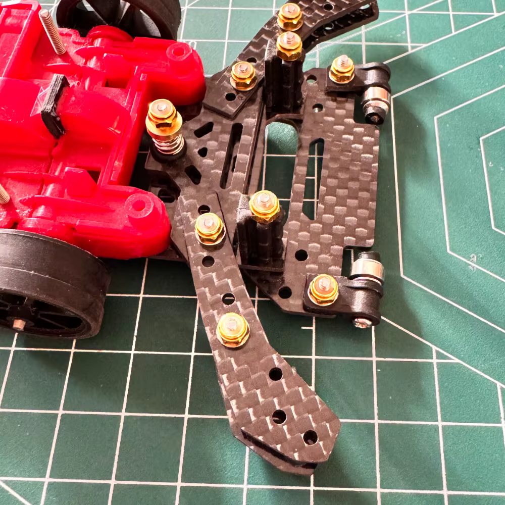 MSL chasis de carbono CNC mini 4WD para coche teledirigido