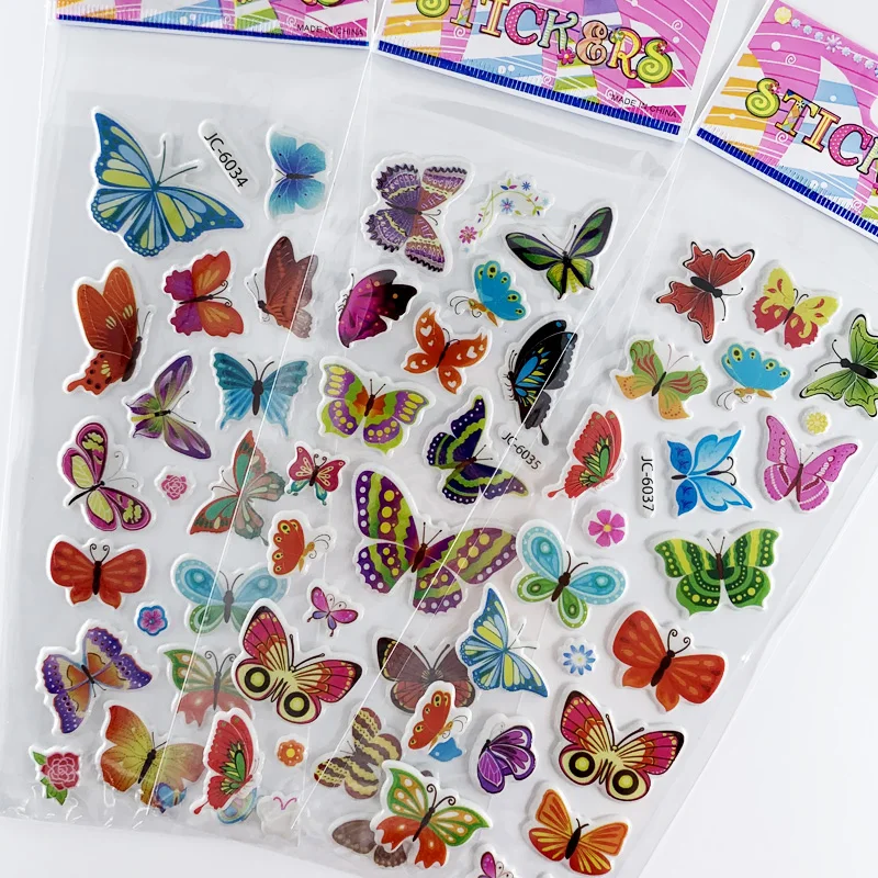 Pegatinas 3D de mariposa kawaii para decorar habitación infantil - imagen 2