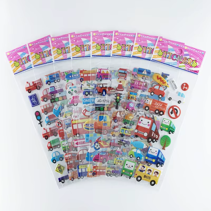 Pegatinas en manualidades