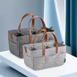 Bolsa pañales fieltro gran capacidad para bebé