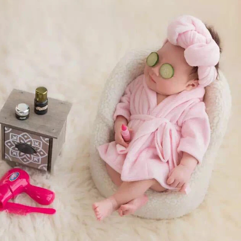 Albornoz de algodón con capucha para bebé – Suave y absorbente - imagen 4