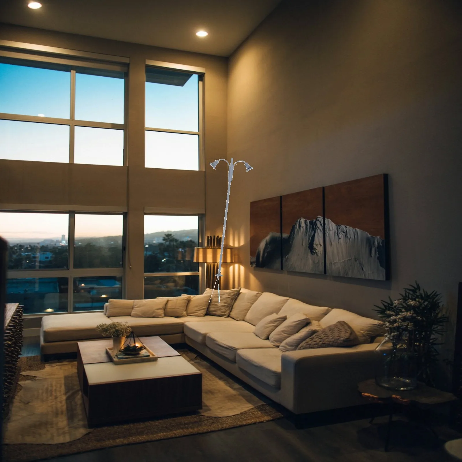 Farola LED miniatura para casa y jardín, estilo realista - imagen 5