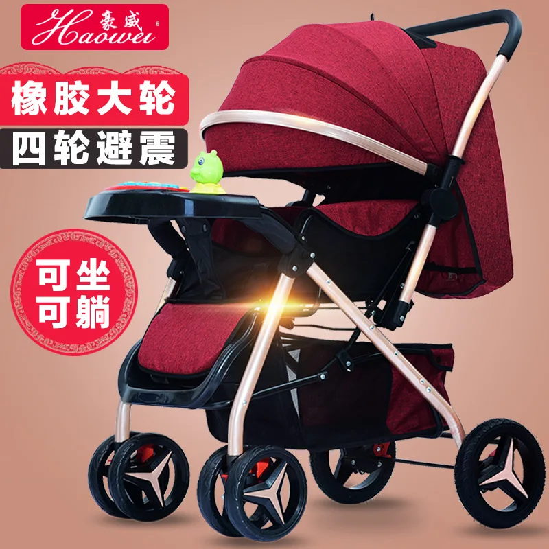 Cochecito ligero 2 en 1 para bebé – Plegable y reclinable - imagen 4