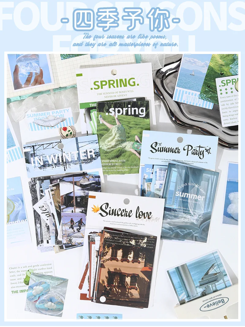 Paisajes por estación para decorar el diario
