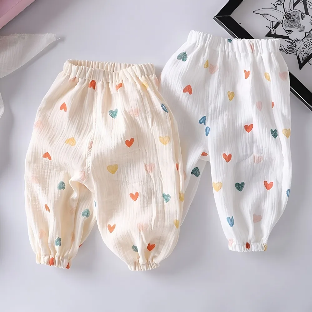 Pantalones antimosquitos de verano estilo harem para niños y niñas - imagen 4