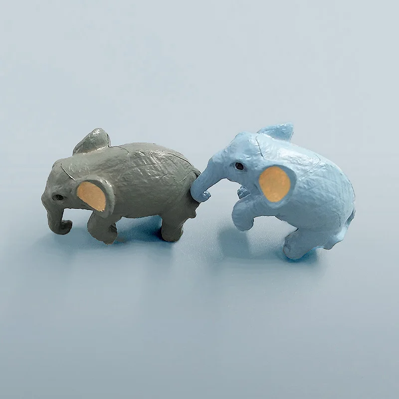 Figuras de elefante para jardín de hadas – Decoración artesanal