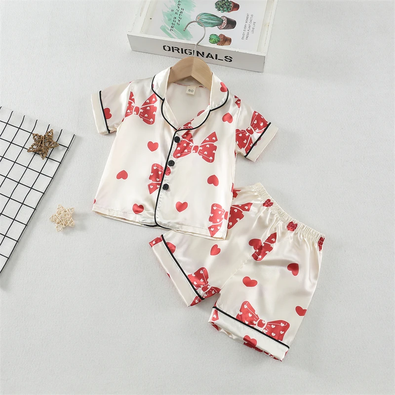 Conjunto de verano infantil: camisa y shorts para niñas y niños - imagen 5